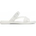 Женские  белые шлепанцы CROCS Women's  Tulum Translucent Toe Post