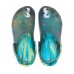 Черные сабо CROCS Classic Translucent Marbled Clog