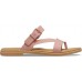 Женские  розовые сандалии CROCS Women's  Tulum Toe Post Sandal