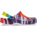 Разноцветные сабо CROCS Baya Tie Dye Clog