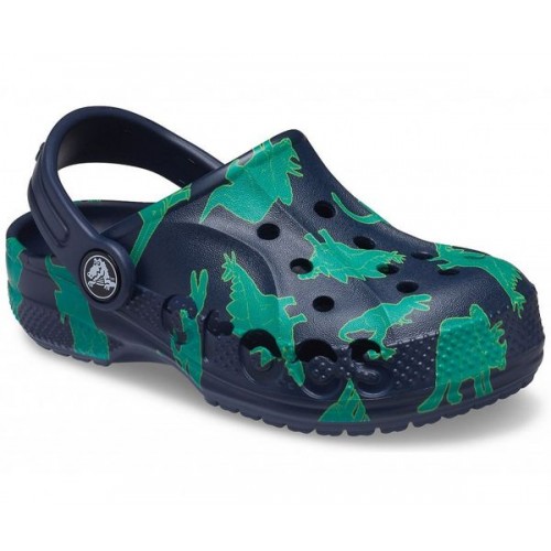 Детские  темно-синие сабо CROCS Kids' Baya Graphic Clog