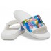 Белые шлепанцы CROCS Classic  Bubble Block Slide