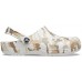 Белые сабо CROCS Classic Printed Camo Clog