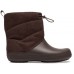 Женские  темно-коричневые сапоги CROCS Women’s Crocband™ Puff Boot