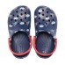 Детские  темно-синие сабо CROCS Kids' Classic Toddler Printed Clog