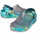 Черные сабо CROCS Classic Translucent Marbled Clog