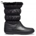 Женские  черные зимние сапоги CROCS Women's Crocband™ Winter Boot