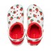 Женские  белые утепленные сабо CROCS Classic Lined Vacay Vibes Clog