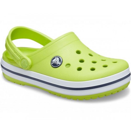 Детские  салатовые сабо CROCS Crocband™ clog (Kids)