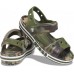 Сандалии цвета хаки  для мальчиков CROCS Kids' Bayaband Marbled Sandal