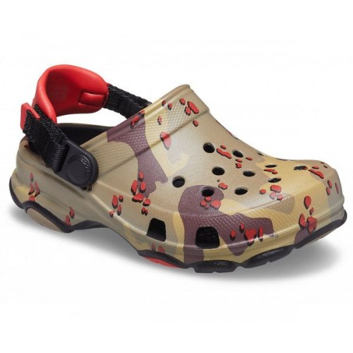 Детские  серые сабо CROCS Kids' Classic All-Terrain Desert Camo Clog