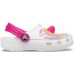 Белые сабо для девочек CROCS Kids'  Fun Lab Classic I AM Unicorn Clog