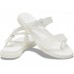 Женские  белые шлепанцы CROCS Women's  Tulum Translucent Toe Post