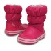 Детские  розовые зимние сапоги CROCS Kids’ Winter Puff Boot