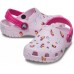 Детские  бледно-розовые сабо CROCS Kids' Classic Toddler Printed Clog