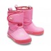 Детские  розовые зимние сапоги CROCS Kids Crocband II.5 Gust Boot