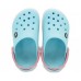 Детские  бледно-голубые сабо CROCS Crocband™ clog (Kids)