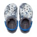 Серые утепленные сабо для мальчиков CROCS Kids' Classic Lined Camo Clog