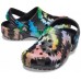 Детские  черные сабо CROCS Kids’ Classic Tie-Dye Graphic Clog