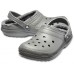 Серые утепленные сабо CROCS Classic Lined Clog