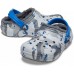 Серые утепленные сабо для мальчиков CROCS Kids' Classic Lined Camo Clog