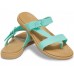 Женские  мятные сандалии CROCS Women's  Tulum Toe Post Sandal