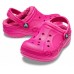 Детские  розовые утепленные сабо CROCS Kids’ Baya Lined Clog