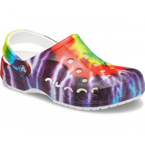 Разноцветные сабо CROCS Baya Tie Dye Clog