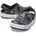 Детские  черные сабо CROCS Kids' Bayaband™ Graphic Clog