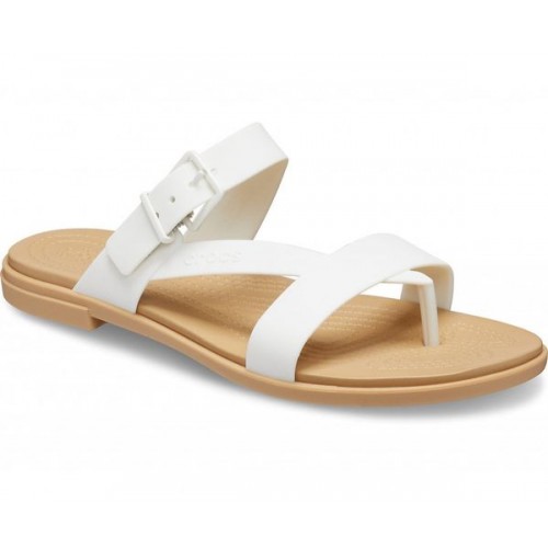 Женские  молочные сандалии CROCS Women's  Tulum Toe Post Sandal