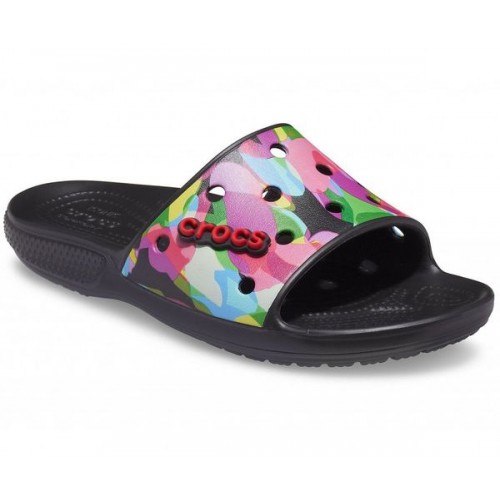 Черные шлепанцы CROCS Classic  Bubble Block Slide