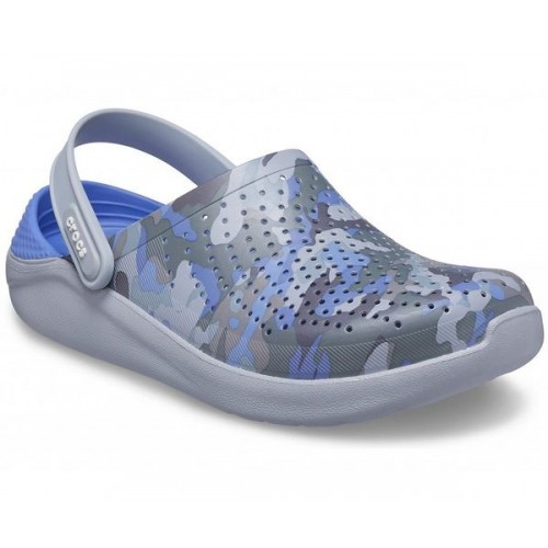 Серые сабо CROCS LiteRide™ Printed Camo Clog