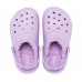 Детские  сиреневые утепленные сабо CROCS Kids’ Classic Lined Clog