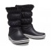 Женские  черные сапоги CROCS Crocband Boot