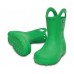 Детские  зеленые «резиновые» сапоги CROCS Kids’ Handle It Rain Boot