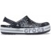 Черные сабо CROCS Bayaband Seasonal Printed Clog