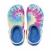 Черные утепленные сабо CROCS Classic Lined Tie Dye Clog