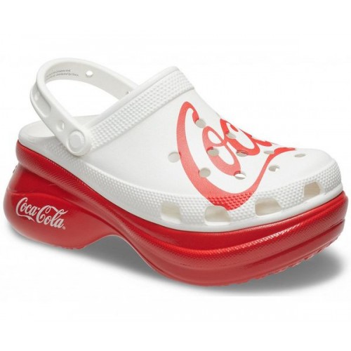 Женские  белые сабо CROCS Women's Coca-Cola X  Classic Bae Clog