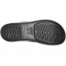 Женские  черные шлепанцы CROCS Women's  Monterey Metallic Wedge Flip