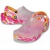 Белые сабо CROCS Classic Translucent Marbled Clog