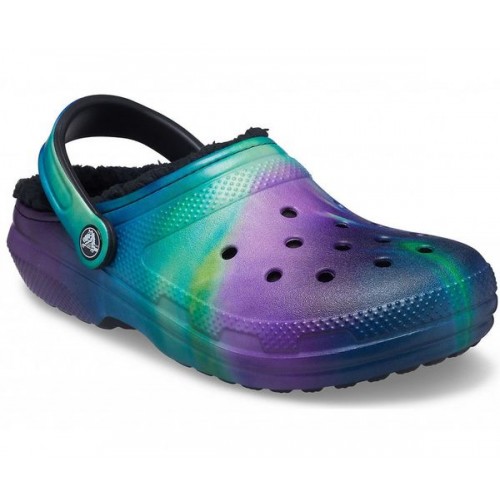 Черные утепленные сабо CROCS Classic Lined Out of This World Clog