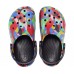 Детские  черные сабо CROCS Classic Bubble Block Clog K