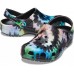 Черные сабо CROCS Classic Tie-Dye Graphic Clog