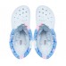 Голубые сапоги CROCS Classic Lined Neo Puff Tie Dye Boot