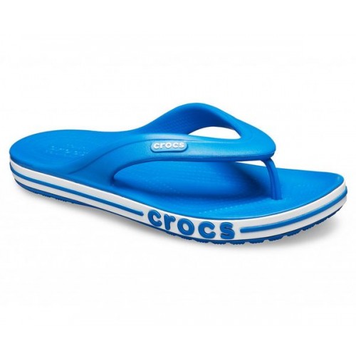 Синие шлепанцы CROCS Bayaband Flip