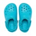 Детские  голубые утепленные сабо CROCS Kids’ Classic Lined Clog