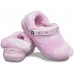 Розовые сабо CROCS Classic Fur Sure