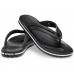 Женские  черные шлепанцы CROCS Women's Crocband™ Flip