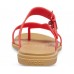 Женские  красные сандалии CROCS Women's  Tulum Toe Post Sandal