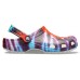 Разноцветные сабо CROCS Classic Tie-Dye Graphic Clog